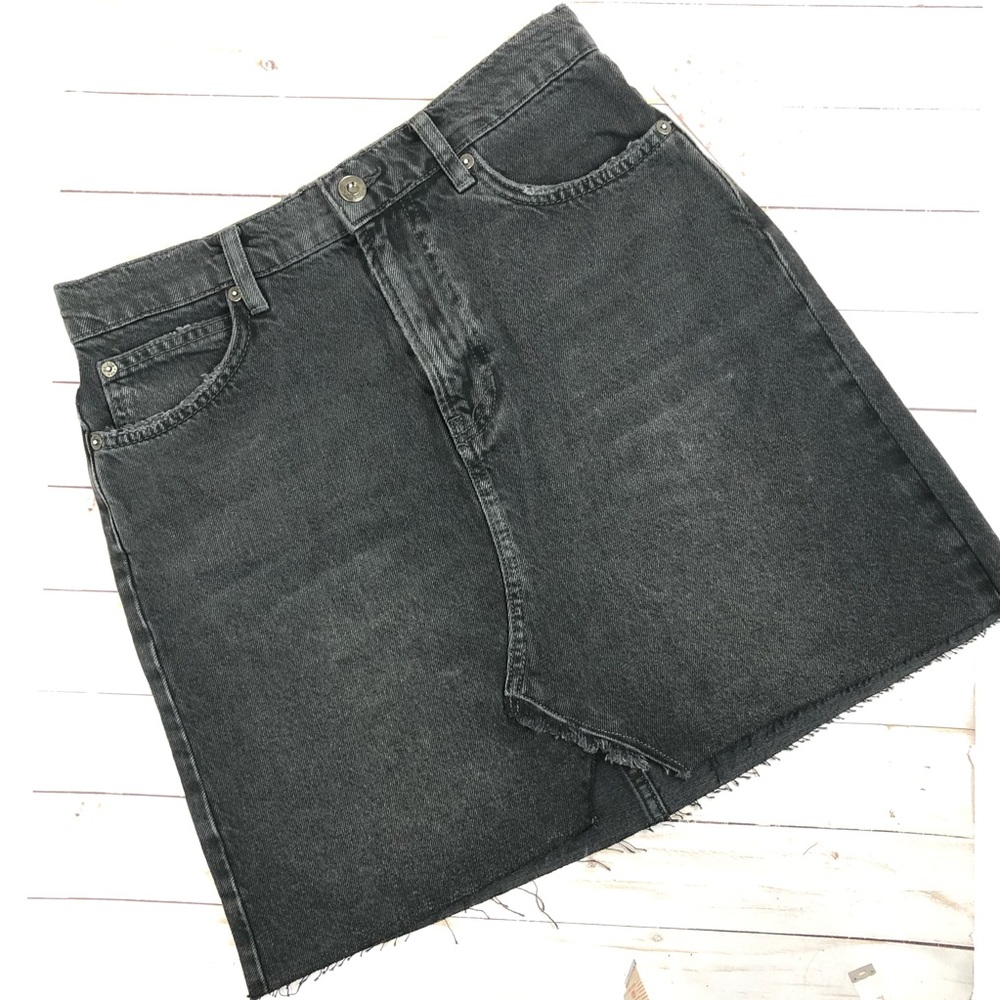 ⚡️⚡️Free People Hallie Washed Black Skirt Size 26